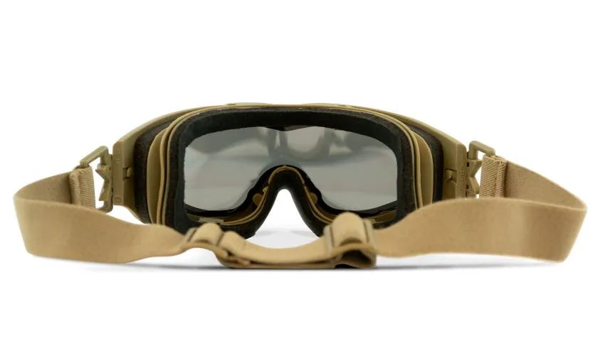 SPEAR, Grey/Clear Lenses, Matte Tan Frame
