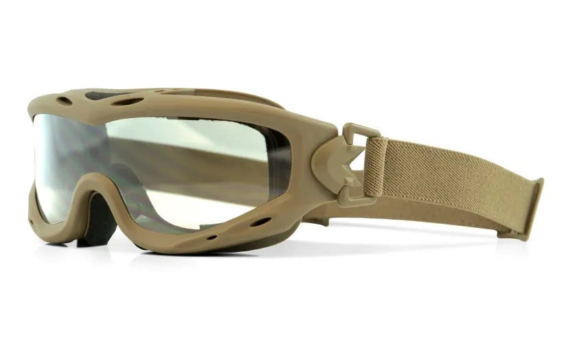 SPEAR, Grey/Clear Lenses, Matte Tan Frame