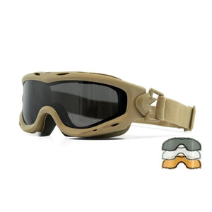 SPEAR, Grey/Clear/Light Rust Lenses, Matte Tan Frame