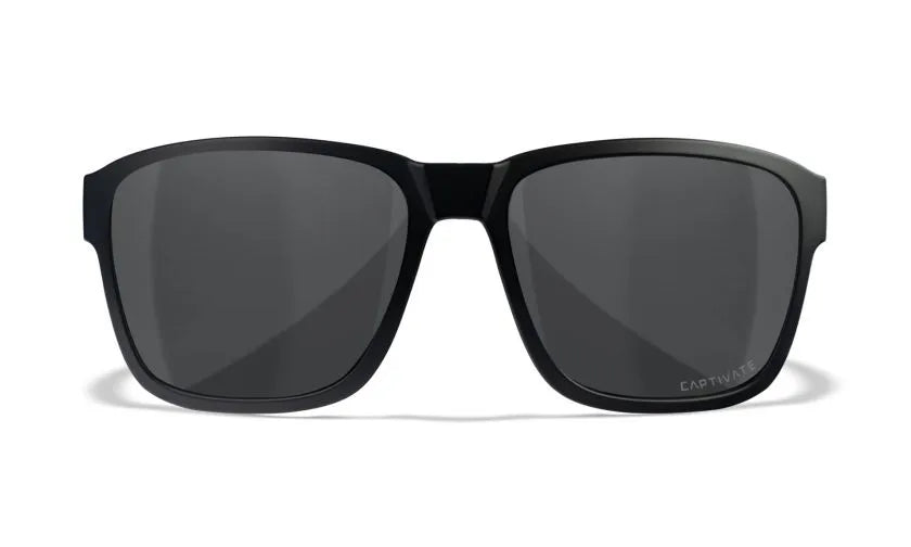 WX TREK, CAPTIVATE™ Polarized Grey Lenses, Matte Black Frame