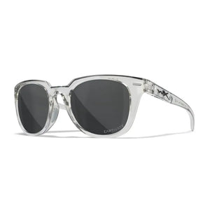WX ULTRA, CAPTIVATE™ Polarized Grey Lenses, Gloss Crystal Light Grey Frame