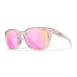 WX ULTRA, CAPTIVATE™ Polarized Rose Gold Mirror Lenses, Gloss Crystal Blush Frame