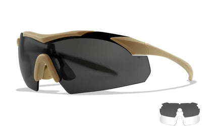 WX VAPOR 2.5, Grey/Clear Lenses, Matte Tan Frame