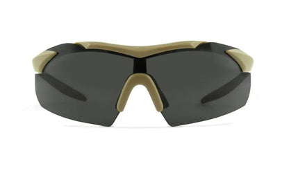 WX VAPOR COMM 2.5, Grey/Clear/Light Rust Lenses, Matte Tan Frame