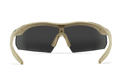 WX VAPOR COMM 2.5, Grey/Clear/Light Rust Lenses, Matte Tan Frame