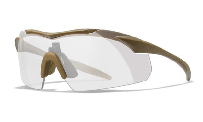 WX VAPOR COMM 2.5, Grey/Clear/Light Rust Lenses, Matte Tan Frame
