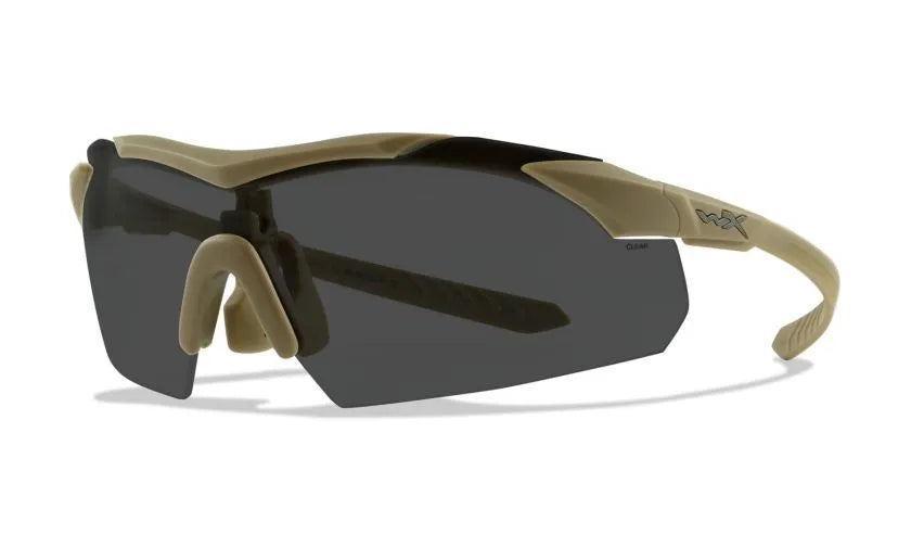 WX VAPOR 2.5, Grey/Clear/Light Rust Lenses, Matte Tan Frame