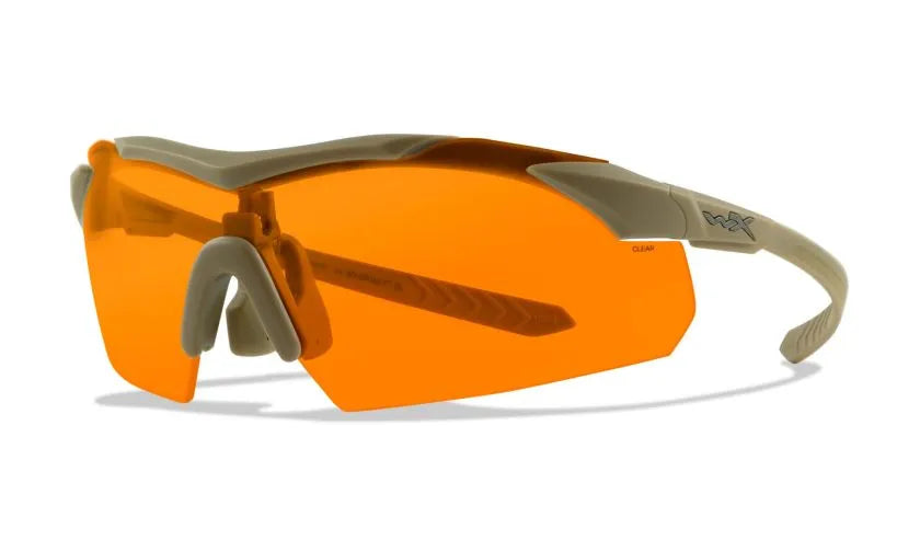 WX VAPOR 2.5, Grey/Clear/Light Rust Lenses, Matte Tan Frame
