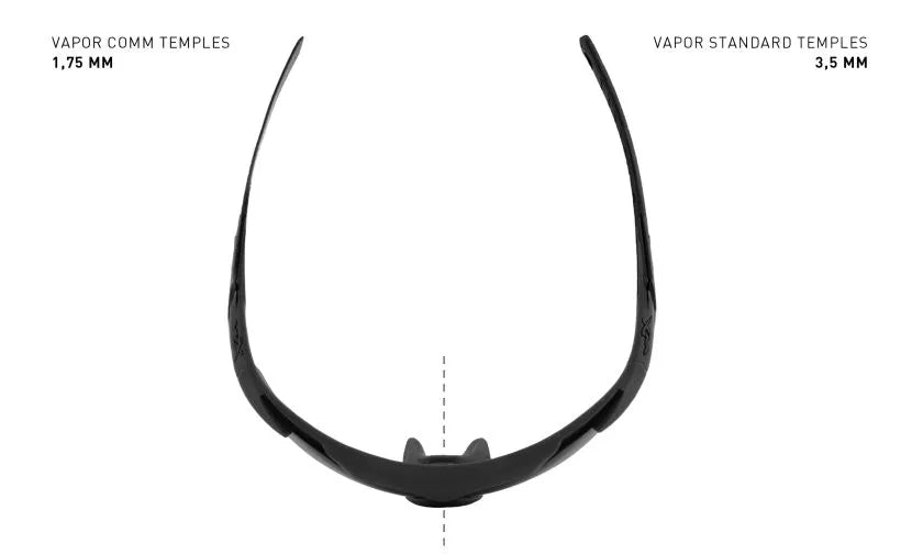 WX VAPOR 2.5, Grey/Clear/Light Rust Lenses, Matte Tan Frame