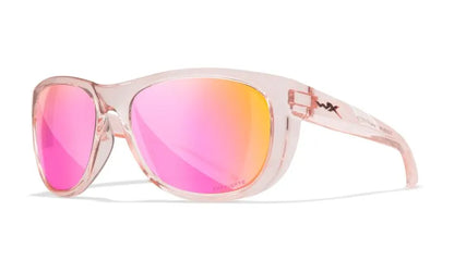 WX WEEKENDER, CAPTIVATE™ Polarized Rose Gold Mirror Lenses, Crystal Blush Frame