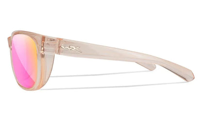 WX WEEKENDER, CAPTIVATE™ Polarized Rose Gold Mirror Lenses, Crystal Blush Frame