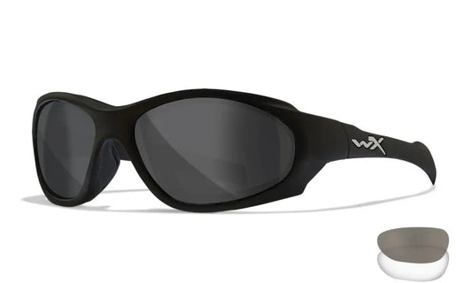 WX VAPOR 2.5, Grey/Clear Lenses, Matte Black Frame